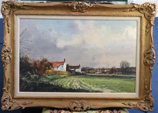 Kenneth Denton R.S.M.A. (b.1932) Cottage at Elsing(-)
